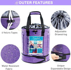 MYBAGZING Expandable Yarn Storage Organizer, Crochet Bag & Yarn Tote - Image 2
