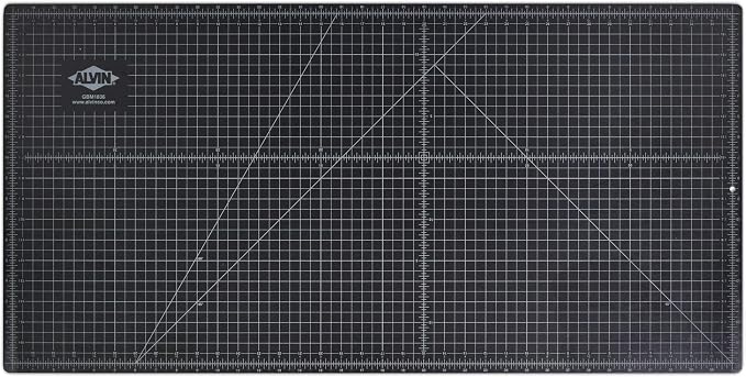 ALVIN GBM Self-Healing Cutting Mat 18 x 36 inch | Double-Sided Green/Black | - Image 2