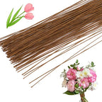 CCINEE 26 Gauge Brown Floral Stem Wire, 14 inch by CCINEE