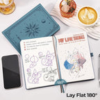 EMSHOI Dotted Journal Notebook, 320 Pages, A5 Size | Leather Hardcover - Image 6