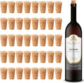 40 Pack Soft Natural Corks, Tapered Cork Plugs by Svalor