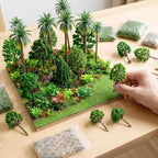 Skylety 35 Pcs Model Trees 6.3-1.2 Inch Mixed Miniature Trees Diorama Supplies - Image 5