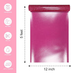Hot Pink Glitter Heat Transfer Vinyl 12" x 5 ft HTV - Image 2