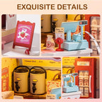 DIY Mini House Building Miniature Kit Milkbox, Miniverse Lifestyle Bookshelf - Image 5