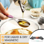 Spring Chef Stainless Steel Metal Magnetic Measuring Spoons Set of 8 - Image 4