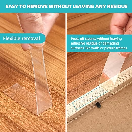 P7yaumy Double Sided Tape Heavy Duty 0.75in×20ft, Nano Tape Double Sided - Image 4