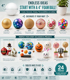 Evershine 24 Pack 4 Inch Craft Foam Ball - Image 5