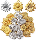 BronaGrand 60pcs Sunflower Pendant Charms Alloy Sunflower Bead Charms Flower by BronaGrand