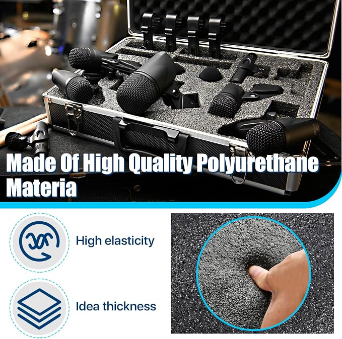 2 PCS Polyethylene Foam Block 12 x 10 x 3.5 In Black Packing Sheet, Thick Foam - Image 4