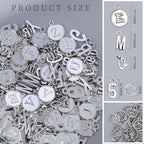 LEOBRO Letter Charms, Bracelet Necklace Charm & Jump Rings, Jewelry Making - Image 4