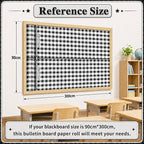 Black White Buffalo Bulletin Board Roll Non-Woven Fabric Poster 16in X 20ft | - Image 3