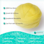 Kondoos Natural Wool roving, 2 OZ. Best Wool - Image 3