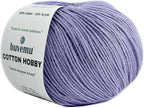 Cotton Hobby Yarn for Amigurumi Crochet & Knitting | 1.76 oz / 180 yds by buvemu