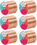 Mandala Crafts 18 Gauge Rose Gold Tone Combo Anodized Aluminum Craft Wire | 450 by MandalaCrafts