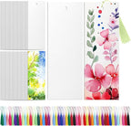 Skyygemm 200 Pcs Watercolor Paper Blank Bookmarks by Skyygemm