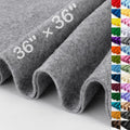 XSEINO Gray Large Felt Fabric 36" X 36 ", 1.4 mm Thick Soft Felt Fabric Sheet by XSEINOiscreating%EF%BC%81