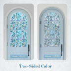 rabbitgoo Stained Glass Window Privacy Film, 17.5" X 157.4" | Anti UV Heat - Image 4