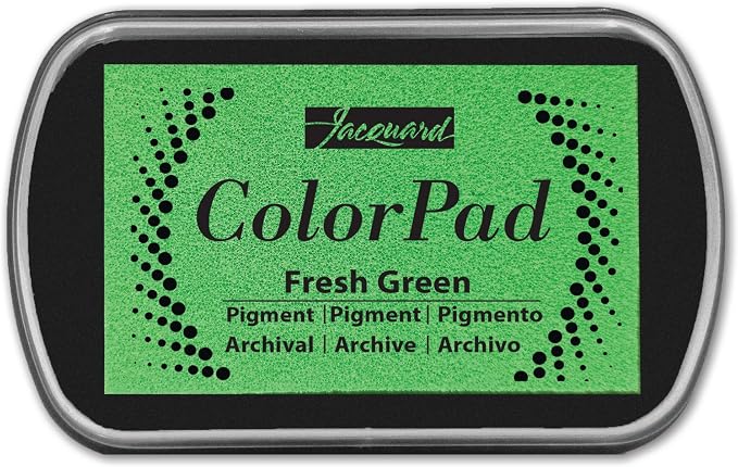 Jacquard ColorPad Archival Pigment Ink Stamp Pads- Fresh Green by Jacquard