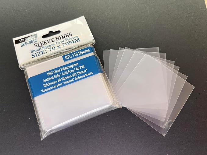 Sleeve Kings Small Square Card Sleeves 70 X 70 mm - Image 4