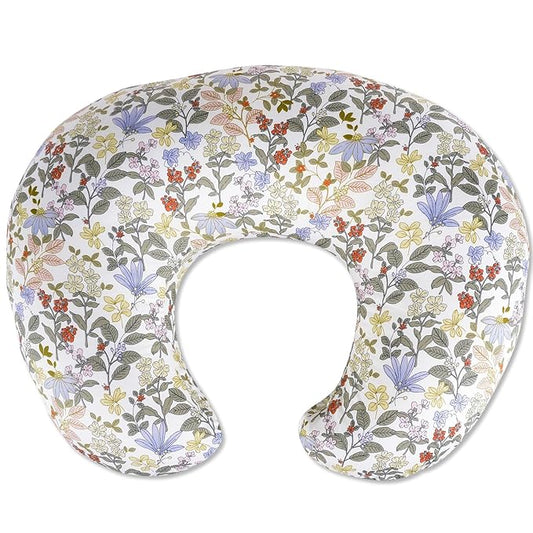 Nursing Pillow, Breastfeeding Pillows with Standard Size Removable Cover, Breast Feeding Pillow with Breathable Filling, Ergonomic Nursing Essentials for Bottle and Breastfeeding- Flower