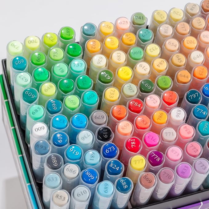 240 Colors Acrylic Paint Markers Set, Soft Flexible Brush Markers - Image 5