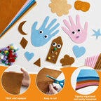 42Pcs Boho Felt Fabric Sheets 8 x 12 Inch Brown Beige Blue Assorted Soft Thick - Image 3
