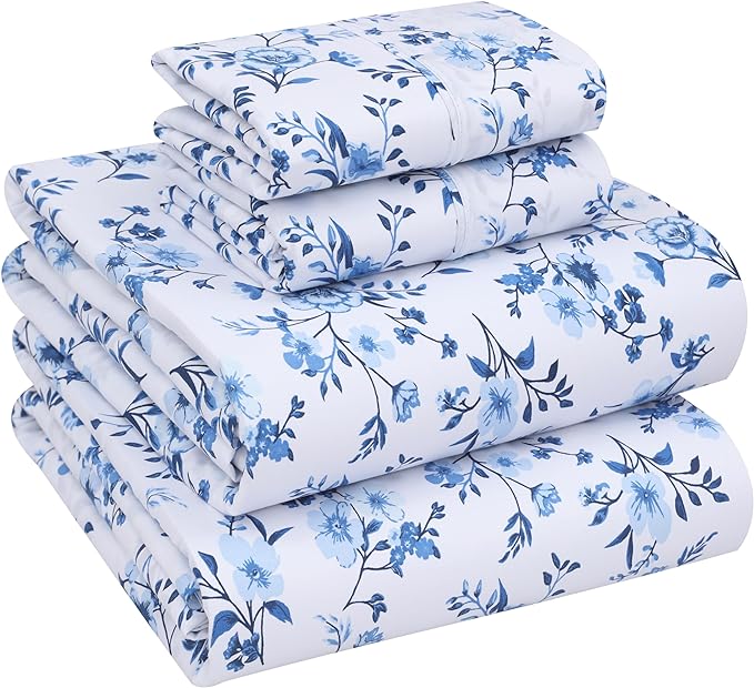 RUVANTI 100% Cotton Sheets – California King Percale Bedding, Cooling & by Ruvanti
