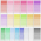 2800 Pcs Self Adhesive gems Stickers by cridoz