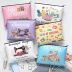 Reginary 12 Pcs Sewing Gifts for Women Quilter Sewing Cosmetic Bags Quilting - Image 6