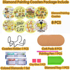 TDOOW Diamond Art Coasters, DIY Bee Diamond Art Kit - Image 5