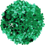 Mandala Crafts 6mm Flat Round Emerald Sequins - Image 2