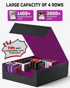 ZLCA Card Storage Box for MTG PTCG, Commander Deck Box Holds 3200+ Cards - Image 6