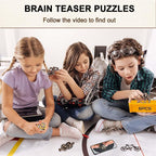 6 PCS Metal Brain Teaser Puzzles - Image 4