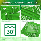 100 Pack Bandanas Unisex Paisley Bandanas Bulk Multi Purpose Cowboy Head Wrap - Image 6
