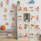 OBUSATT 60 Pcs Basketball Player Theme Cutouts Basketball Bulletin Board - Image 6