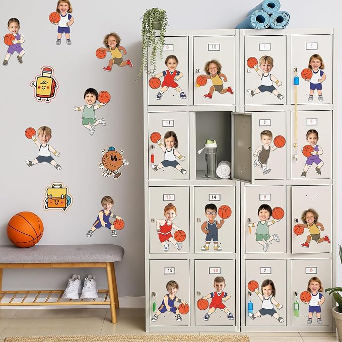 OBUSATT 60 Pcs Basketball Player Theme Cutouts Basketball Bulletin Board - Image 6