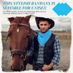 Suhine 100% Cotton Solid Bandanas Blank Bandanas Multifunctional Headband Scarf - Image 5