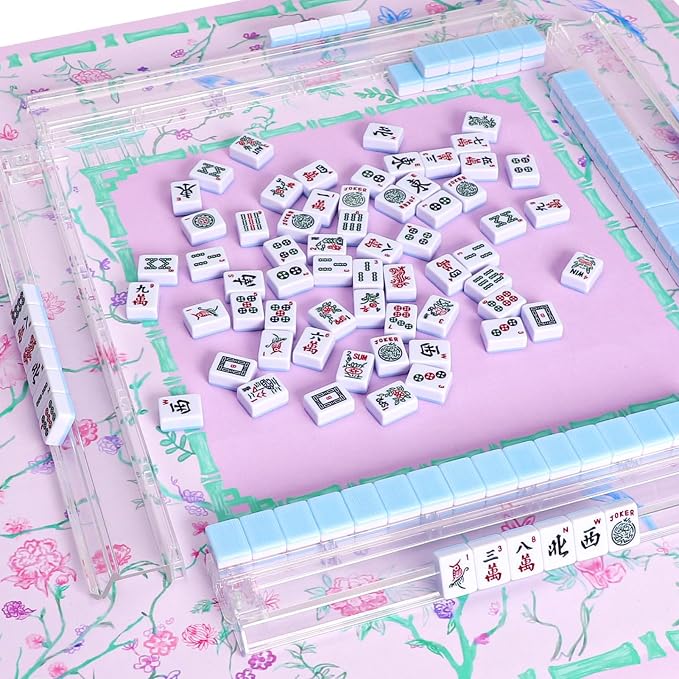 TIASUSAN Purple and Green Mahjong Mat - Image 5