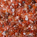LAIDANLA Red Agate 400pcs Natural Chip Stone Beads 5-8mm Healing Crystal by LAIDANLA