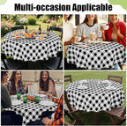 Smiry Plastic Table Cloth, Waterproof Vinyl Tablecloth - Image 6