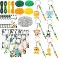Suncalla 984 Pcs 24 Set Jungle Safari Animal Keychain Zoo Making Kit DIY | by Unknown