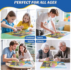 500 Pieces Puzzle for Adults, Lake Vacation Puzzle, House and Dogs Landscape - Image 6