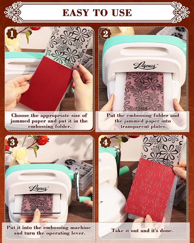 FIVEIZERO 8 Pcs Embossing Folders - Image 4