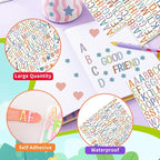Letter Stickers 1 inch, Self-Adhesive Vinyl Waterproof ABC Letter Stickers - Image 3