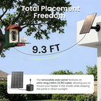 HEAPETS Bird Feeder with Camera Solar Powered, 3K HD Video, AI Bird Recognition - Image 5