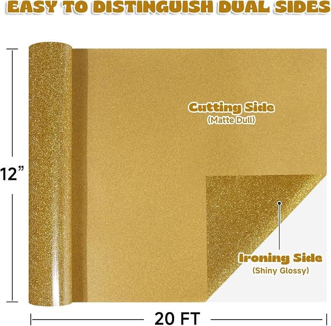Glitter Golden HTV - Image 2