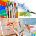 Amazon Basics Multi-shaped Polyester Paint Brushes - Image 7