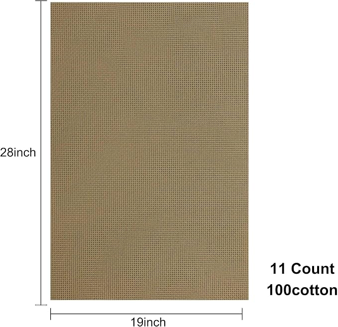 Aida Cloth 11 Count Cross Stitch Fabric, 19×28inch | Enables Easy Needle - Image 2