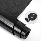 Black Glitter HTV Heat Transfer Vinyl, Glitter Iron on Vinyl Roll 10" x 8ft | by MEVOREW