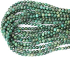60PCS 6mm Natural Verdite Stone African Jade Gemstone Round Loose Beads - Image 3